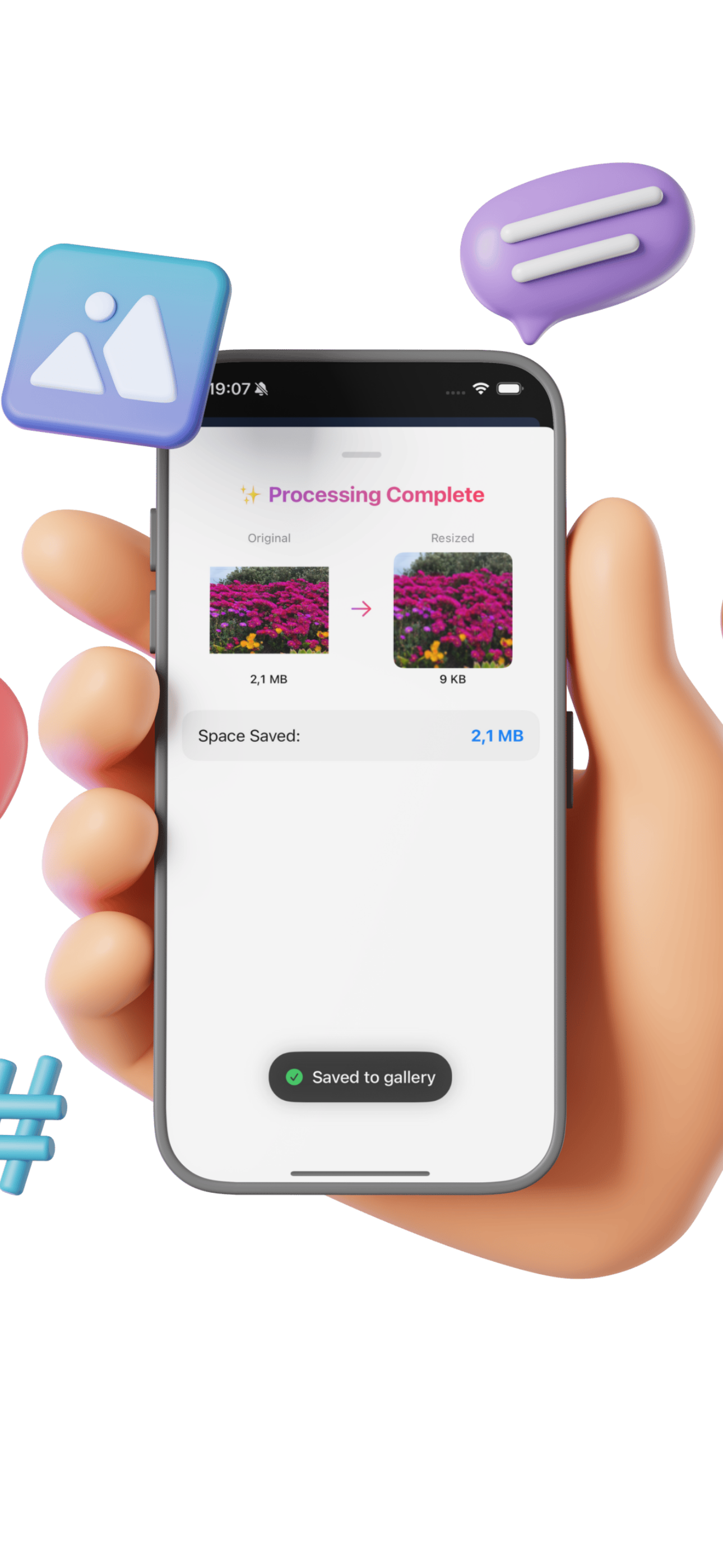 Download compressed photos